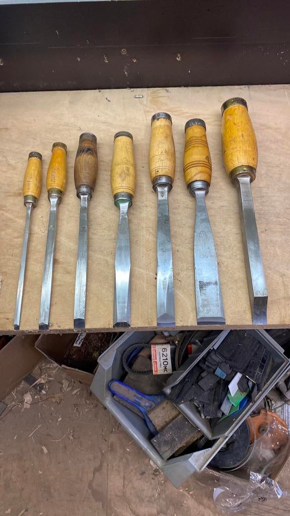 7 stuks hakbeitels van J. Nooitgedagt ., Ophalen of Verzenden