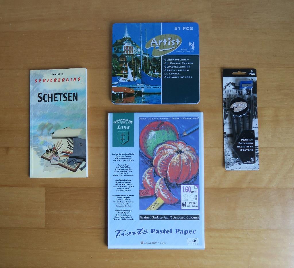 ***NIEUW*** Artist Oliepastelkrijt + Lana Tints Pastelpapier, Ophalen of Verzenden, Nieuw, Potlood of Stift