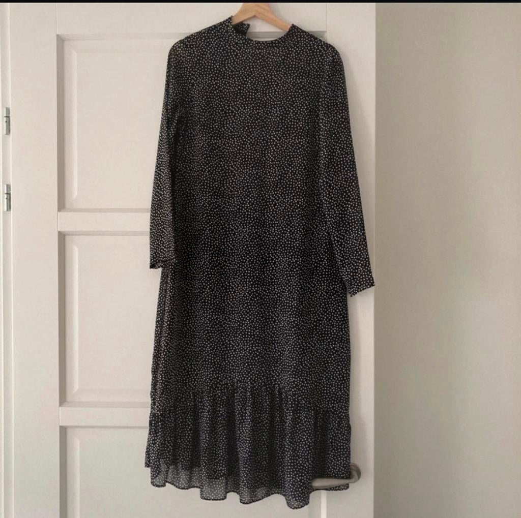 Glamorous Petite jurk met stippen, Maat 38/40 (M), Zwart, Ophalen of Verzenden, Gedragen