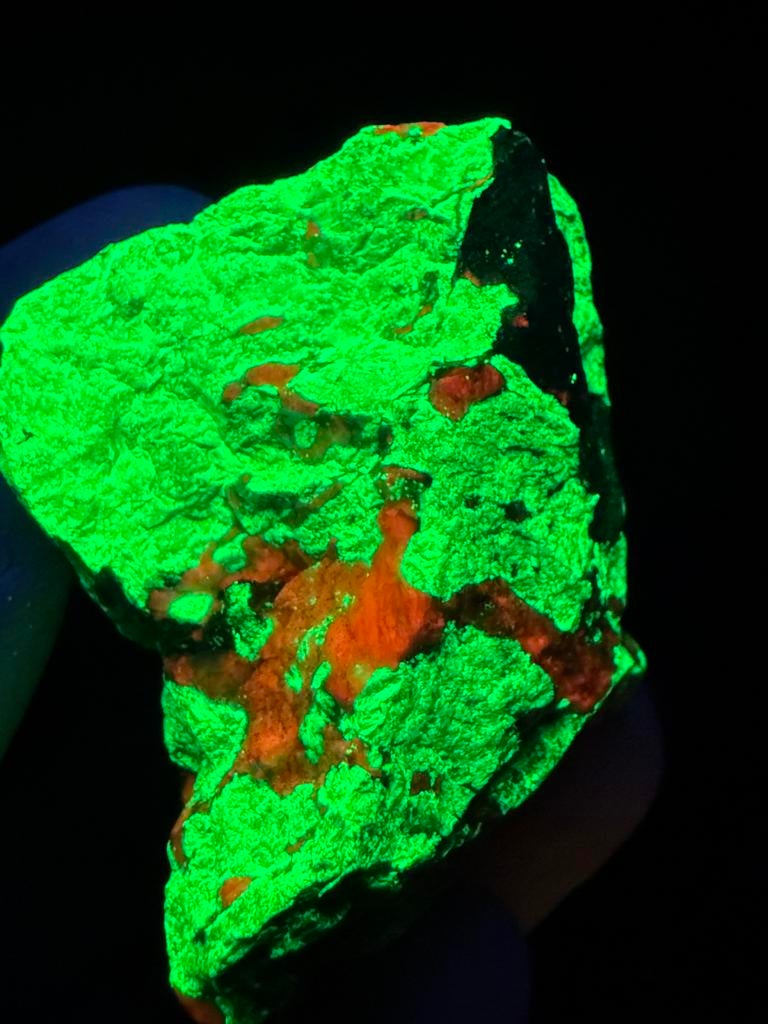 Fel fluorescerend willemiet (troostite), sterling hill mine, Ophalen of Verzenden