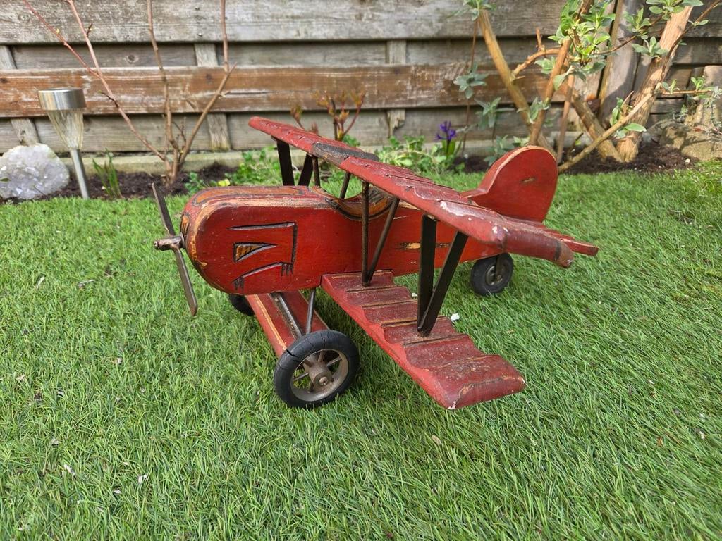 Houten vliegtuig, Ophalen of Verzenden