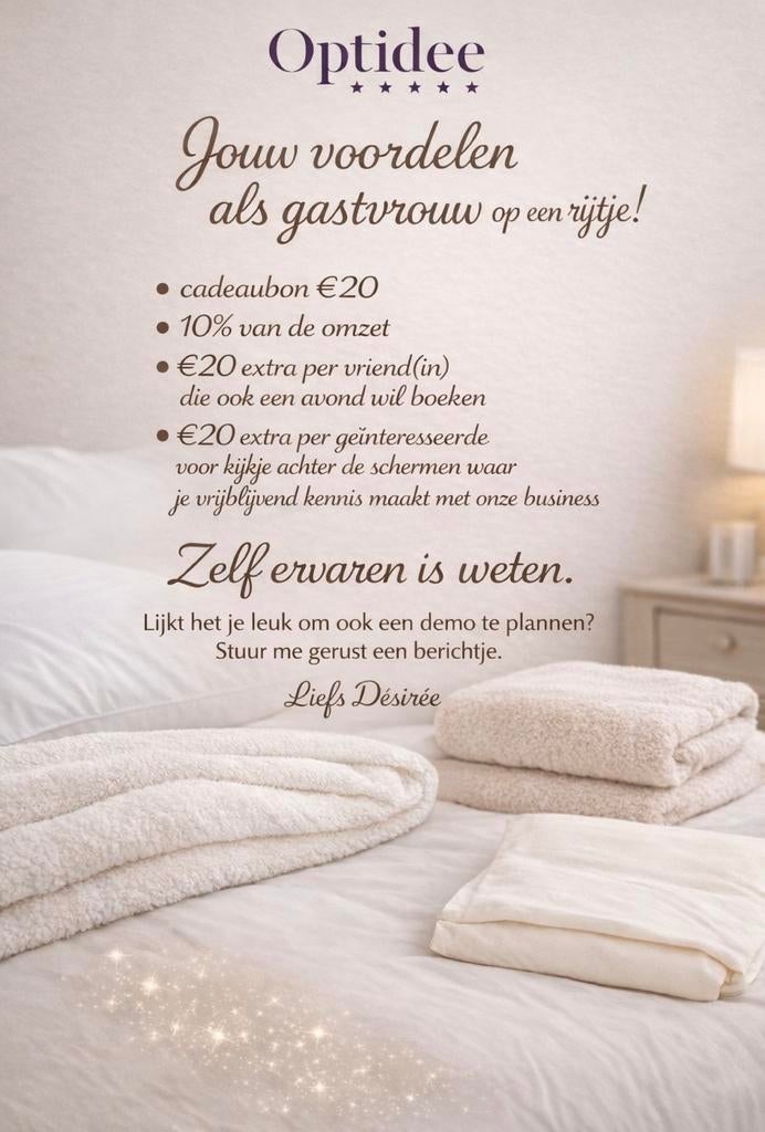 Optidee demo thuis – slaapcomfort (omgeving Z-Limburg ), Ophalen, Eenpersoons, Dekbedovertrek