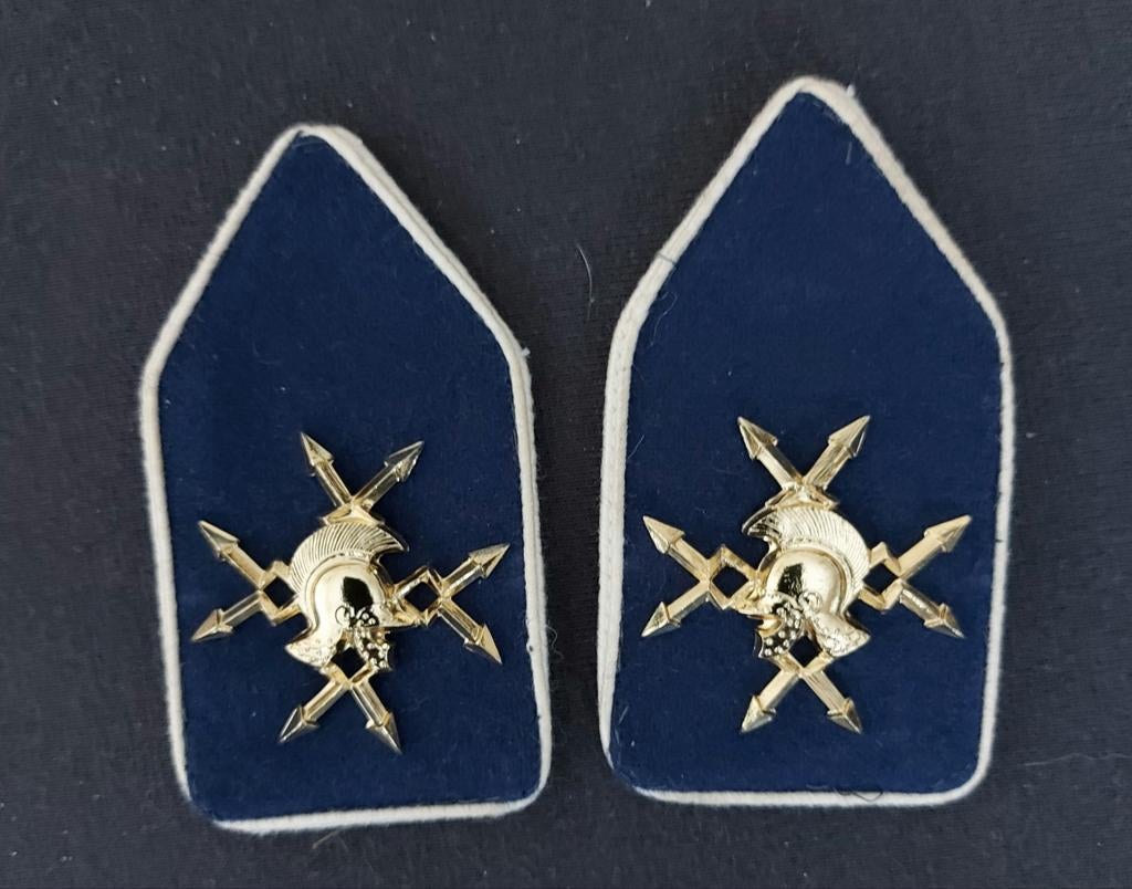 Kraagspiegels verbindingsdienst, Verzamelen, Militaria | Algemeen, Ophalen of Verzenden, Landmacht, Nederland