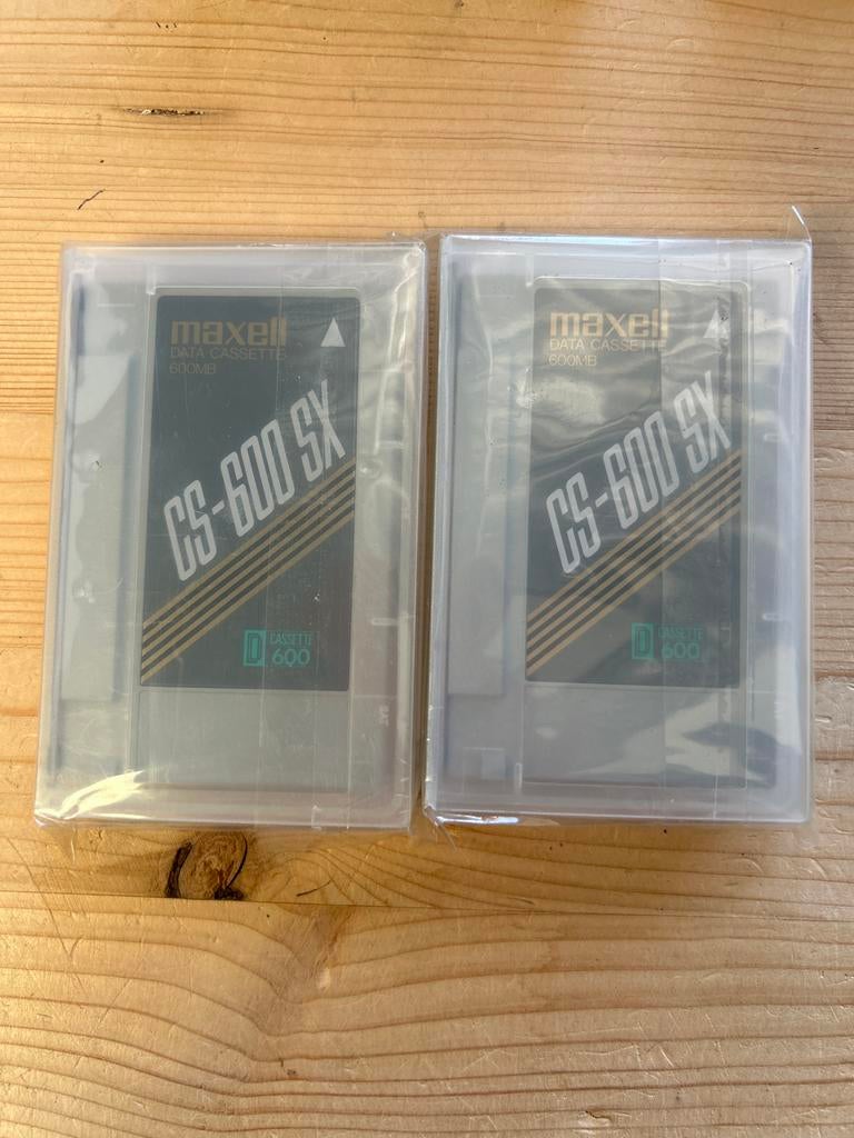Maxell CS-600 SX Datacassette 600MB (2 stuks), Computers en Software, Harde schijven, Nieuw, Desktop, Intern, HDD, Overige aansluitingen