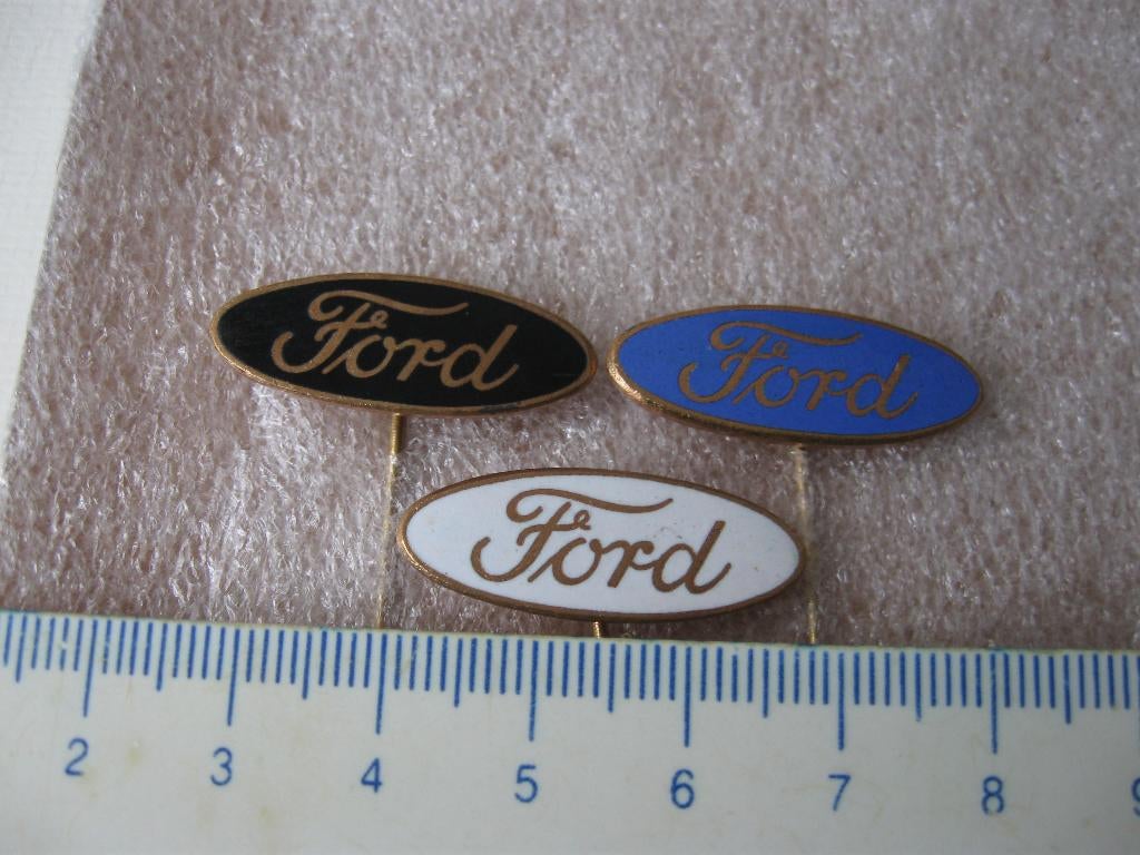 3 Mooie oude Emaille FORD spelden, Verzenden, Gebruikt, Overige onderwerpen