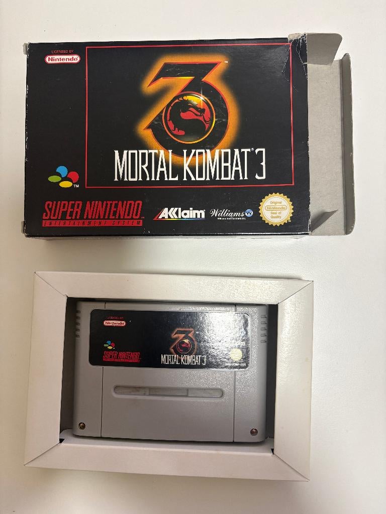 snes mortal kombat 3, Spelcomputers en Games, Games | Nintendo Super NES, Gebruikt, Vanaf 18 jaar, Vechten, 2 spelers