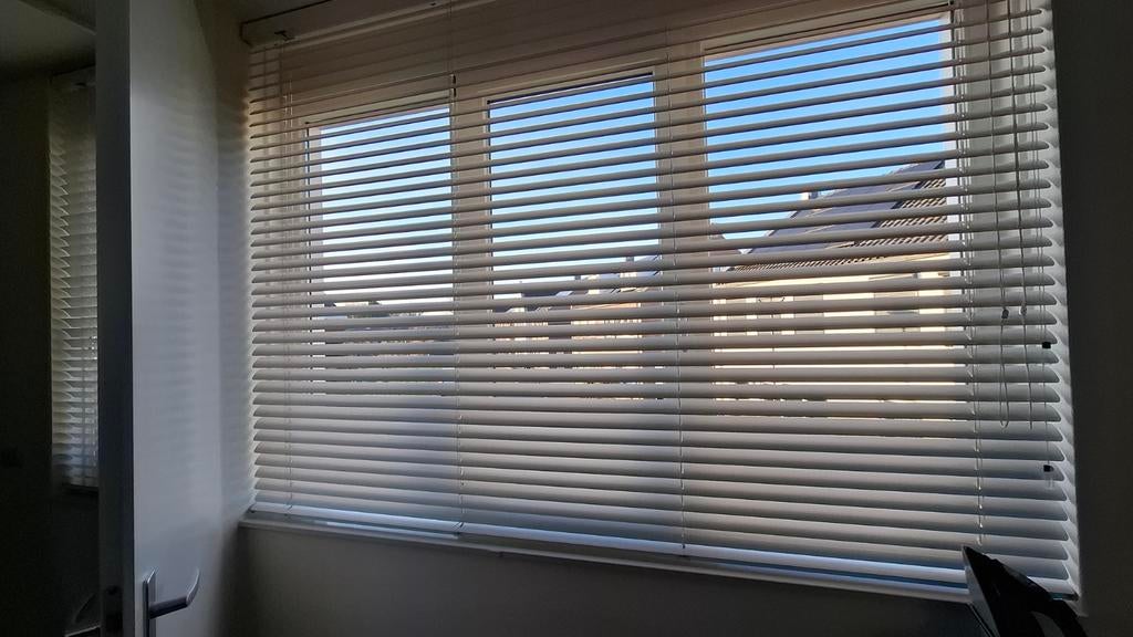 Witte Luxaflex handbediend 220x170 cm, Ophalen, Wit, Zo goed als nieuw, 200 cm of meer