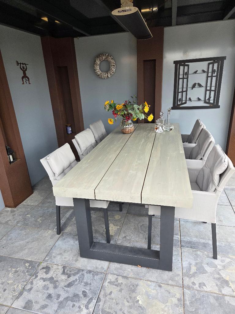 Tuin / diningstoel, Ophalen, Gebruikt, Aluminium