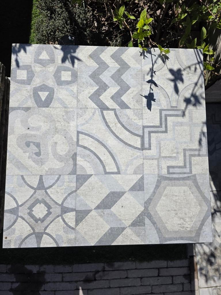 54 Mozaïek tegels (60×60) - Diverse patronen, Ophalen, 60 cm of meer, Gebruikt, Overige typen