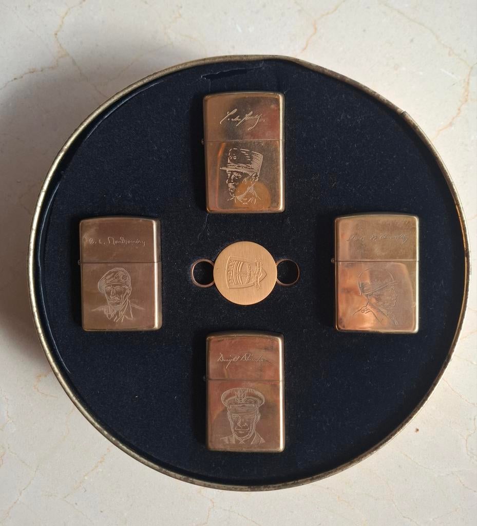 Zippo D-Day Normandy 50 Jaar 1944-1994 Aanstekers Set, Ophalen of Verzenden