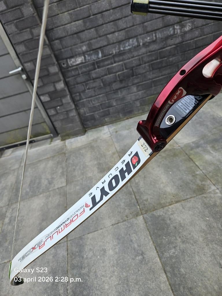 Complete Hoyt Recurve Boog [Linkshandig], Ophalen, Zo goed als nieuw, Recurveboog