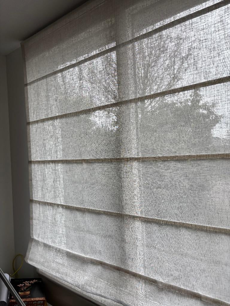 Vouwgordijn linnenlook 239 x 170 cm, Ophalen, Gebruikt, 50 tot 100 cm, Linnenlook