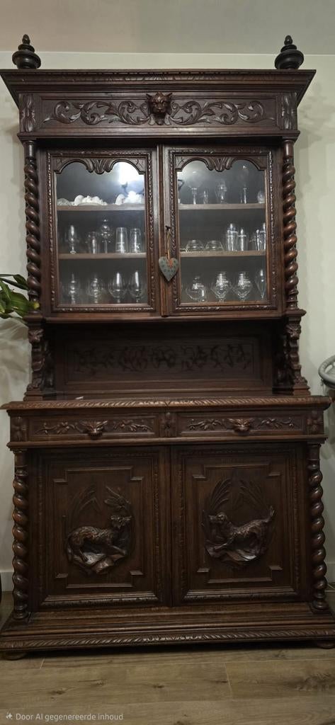 Franse jachtkast uit 1880, Antiek en Kunst, Ophalen