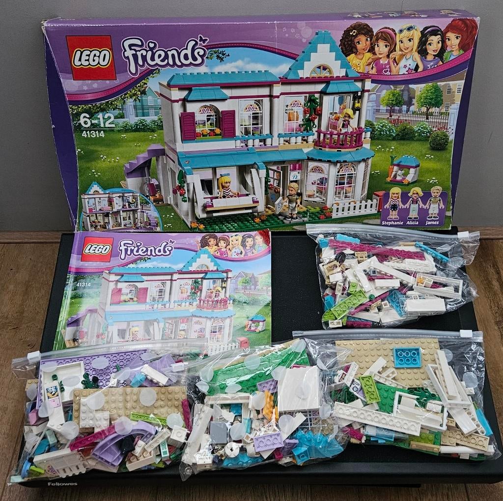 Lego Friends Stephanie's Huis 41314, Ophalen of Verzenden, Zo goed als nieuw, Complete set, Lego