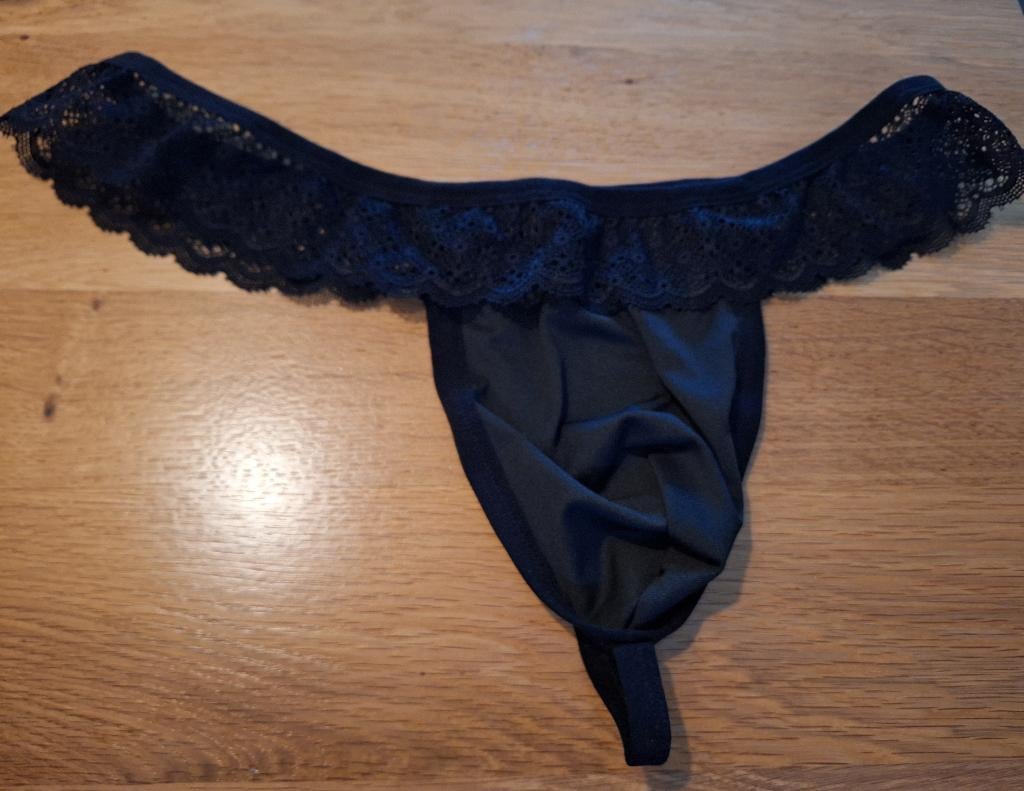 sexy herenstring maat L, Kleding | Heren, Ondergoed, Verzenden, Zwart, Overige typen