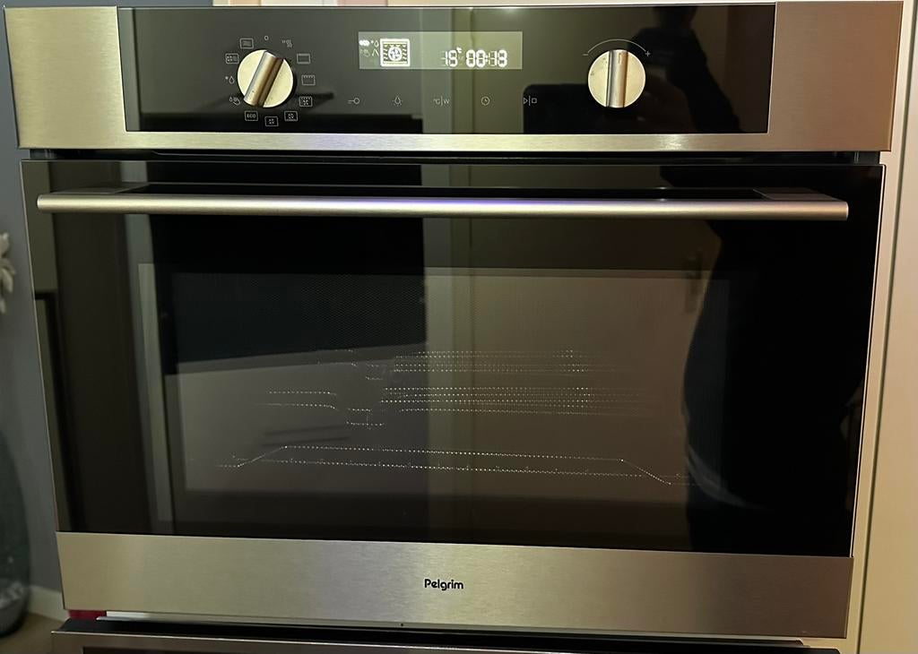 ZGAN PELGRIM inbouw Combi oven/Magnetron MAC524RVS, Combimagnetron, Hete lucht, Ophalen of Verzenden, Zo goed als nieuw