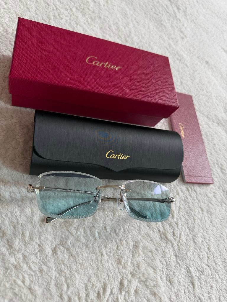 Cartier Zonnebril met Doos en Etui - Diverse Kleuren, Overige merken, Zonnebril, Overige kleuren, Ophalen of Verzenden