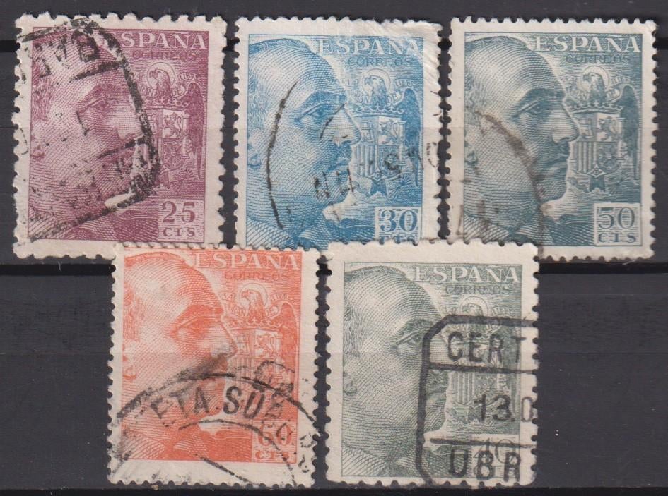 Spanje 1949 Franco, Verzenden, Gestempeld, Overige thema's