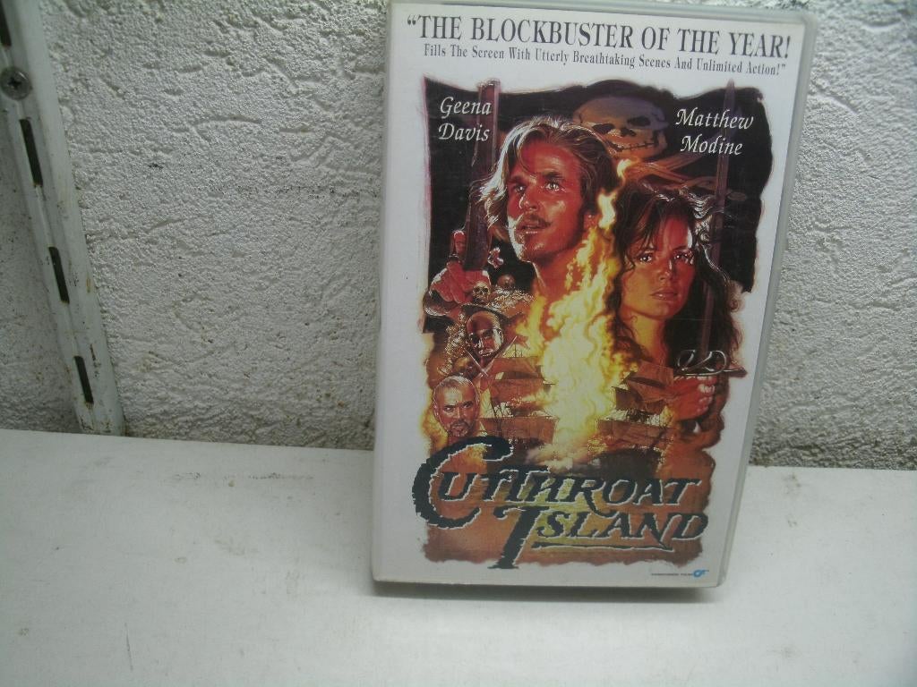 vhs 179b cutthpoat island, Cd's en Dvd's, Vanaf 16 jaar, Ophalen of Verzenden, Gebruikt, Actie en Avontuur