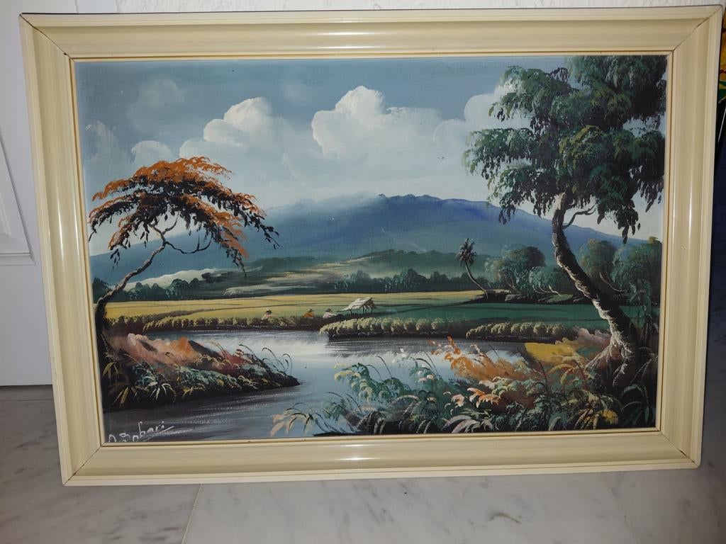 Schilderij Java 2 stuks., Ophalen of Verzenden