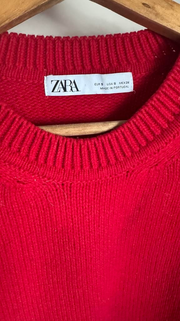 Rode trui van Zara, Kleding | Dames, Ophalen, Zo goed als nieuw, Maat 36 (S), Rood