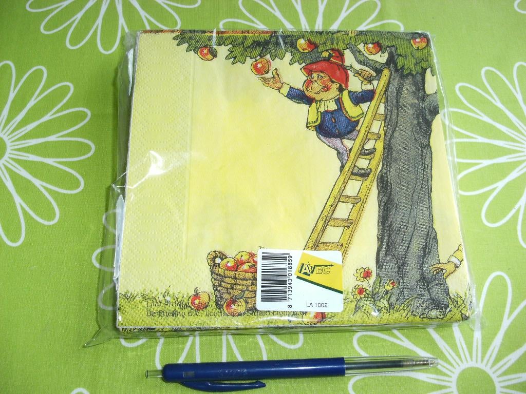 10 Efteling Laaf servetten - nieuw in verpakking (1), Verzamelen, Efteling, Ophalen of Verzenden, Nieuw, Overige typen