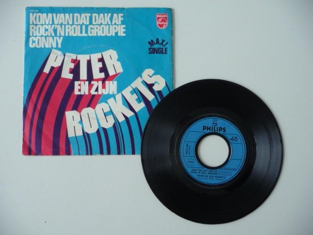 single PETER KOELEWIJN -KOM VAN DAT DAK AF - Philips Records, Cd's en Dvd's, Vinyl Singles, Gebruikt, Ophalen of Verzenden, Nederlandstalig