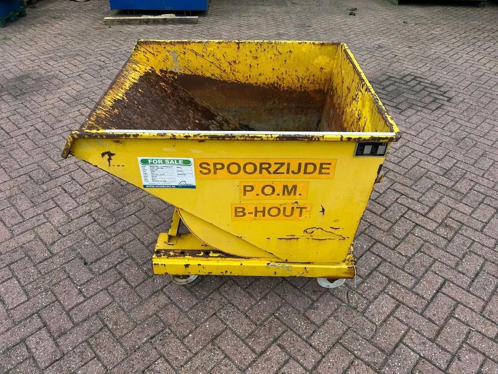 KANTELBAK EXPO 600 liter Kiepbak Kantelbak met afrolsysteem, Ophalen of Verzenden