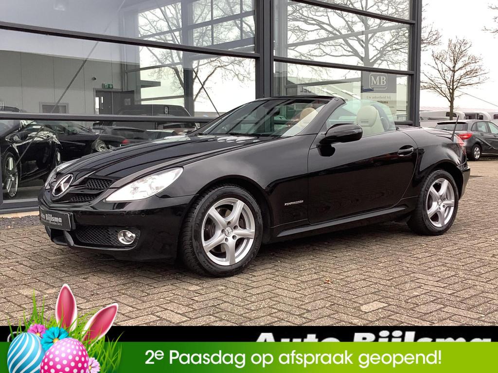 Mercedes SLK-klasse 200 K Automaat, nekverwarming, lederen b, Achterwielaandrijving, Gebruikt, 4 cilinders, Cabriolet