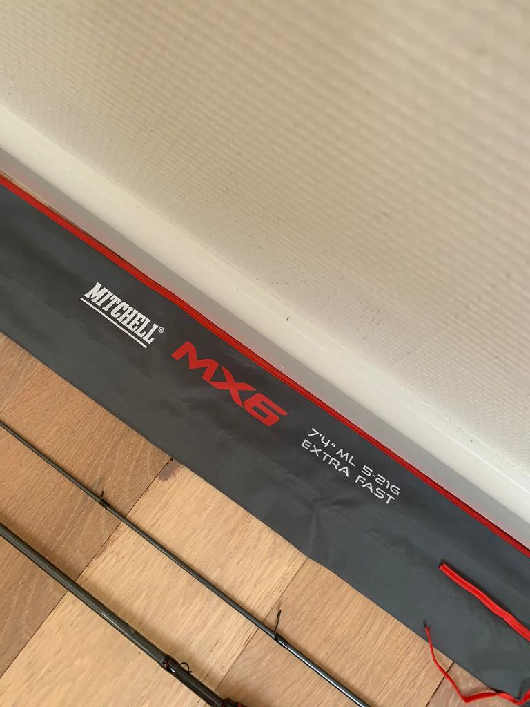 Nieuwe Mitchell MX6 ML spinhengel, 2.23m en 5-21 gr, Mitchell, Werphengel, Nieuw, Ophalen of Verzenden