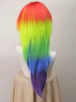 Anime cosplay pruik Rainbow Dash met synthetisch haar, Ophalen of Verzenden, Nieuw, Overige typen