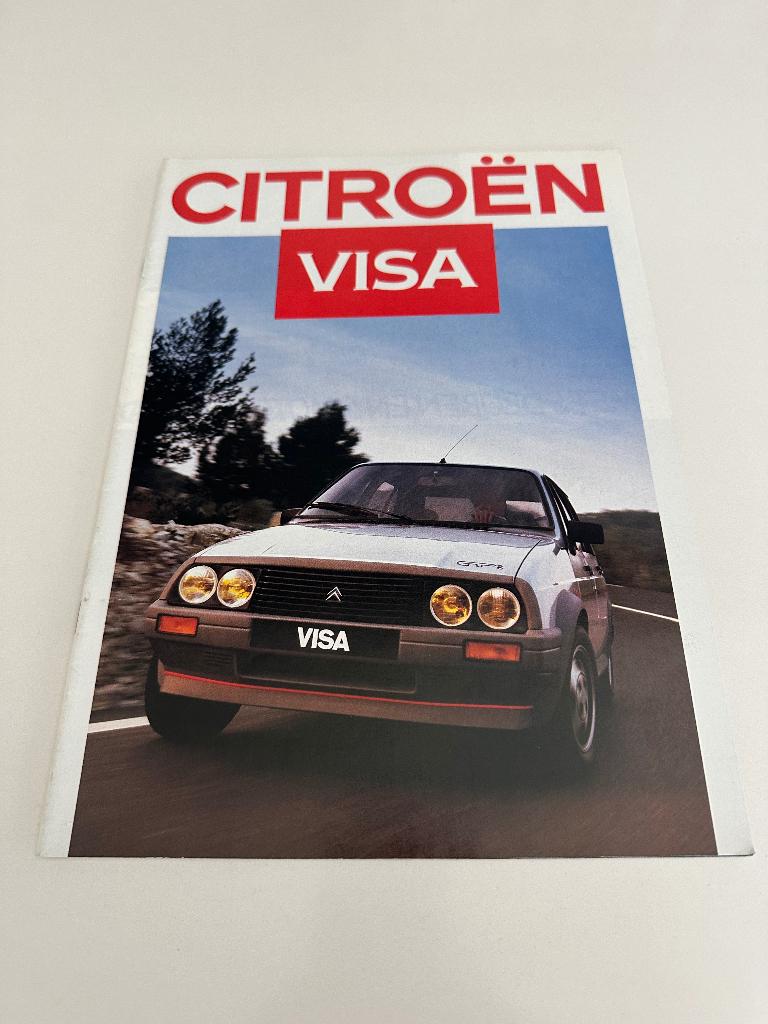 Folder Citroen Visa 1986, Boeken, Ophalen of Verzenden, Zo goed als nieuw, Citroën