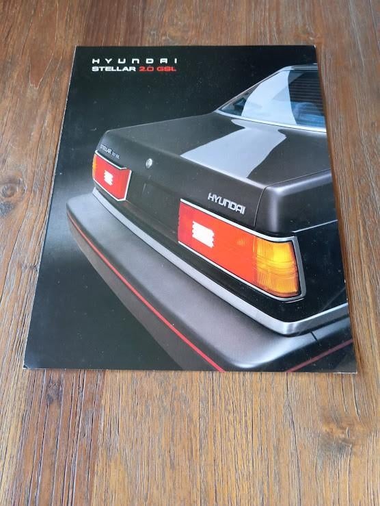 Hyundai Stellar 2.0 GSL 10 / 1988 4 pag., Verzenden, Zo goed als nieuw, Overige merken