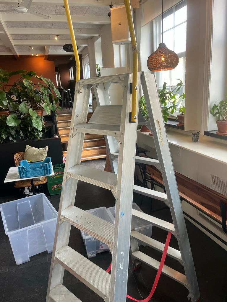Stevige ladder met beugel - little jumbo, Ophalen, Gebruikt, Ladder, Minder dan 2 meter