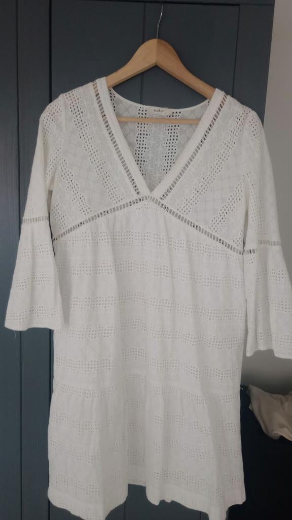 Ba&sh katoenen zomerjurkje - Boho stijl, Wit, Ophalen of Verzenden, Ba&sh, Maat 36 (S)