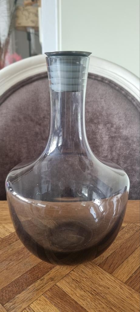 IKEA HAMTA karaf van mondgeblazen rookglas, Gebruikt, Overige kleuren, 50 tot 75 cm, Ophalen of Verzenden