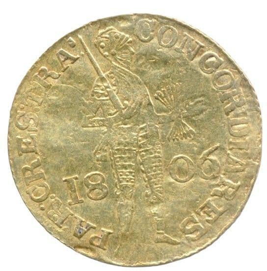 Utrecht Gouden Dukaat 1806, Ophalen of Verzenden, Goud