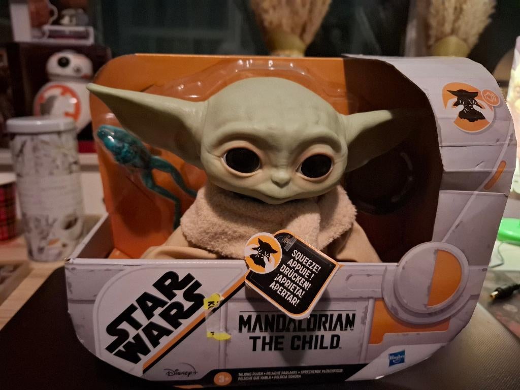 Star Wars Grogu pratende pop., Ophalen of Verzenden, Nieuw, Actiefiguurtje