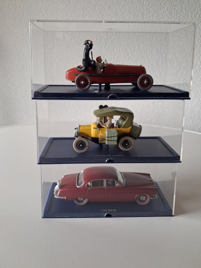 Set van 3 KUIFJE auto's, schaal 1:43, nieuw in doos, Ophalen of Verzenden