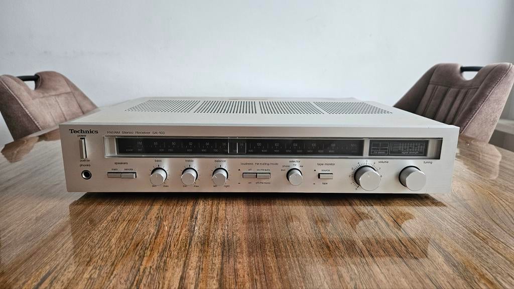 Technics SA-103 FM/AM Stereo Receiver - Vintage Audio, Audio, Tv en Foto, Versterkers en Receivers, Overige merken, Gebruikt, Ophalen of Verzenden