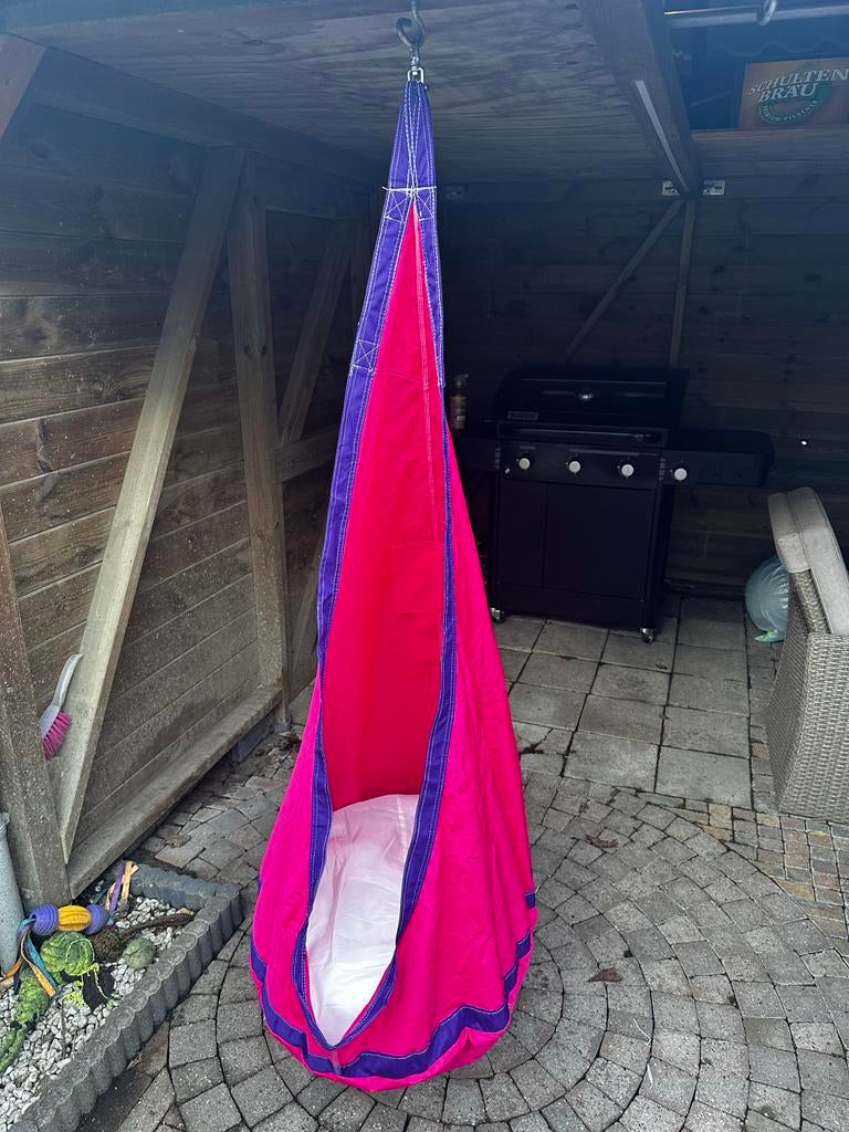 Hangstoel voor kinderen - roze/paars, Ophalen, Zo goed als nieuw