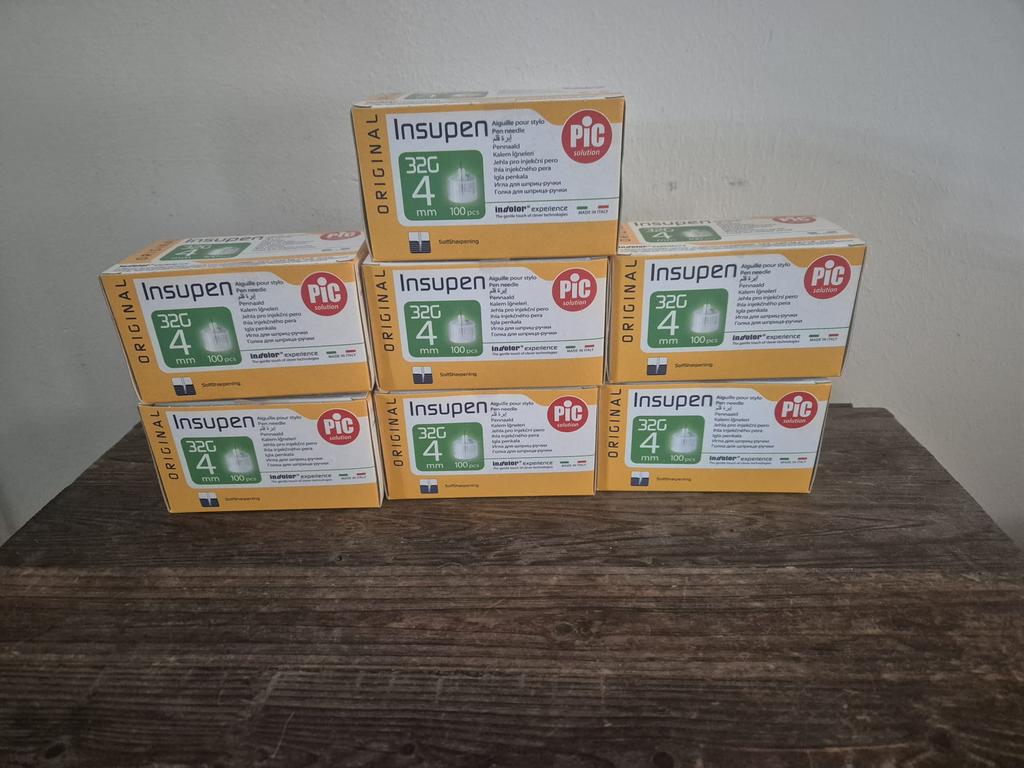 PIC Diabetes insuline naaldjes, 4mm, 7 dozen, Ophalen of Verzenden