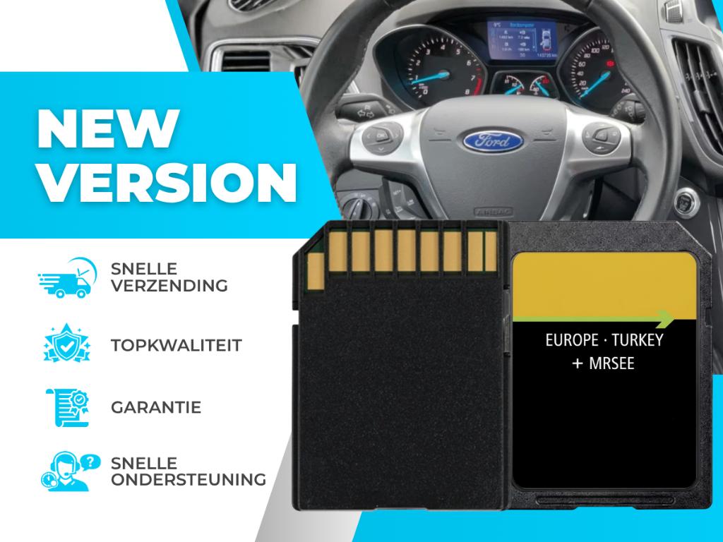 Ford Sync1 SD Kaart MFD navigatie ✅ Europa 2022-2025, Verzenden, Nieuw, Heel Europa, Landkaarten