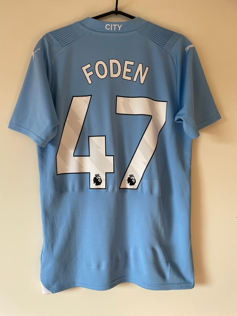Foden #47 Manchester City Puma 23/24 Home S Voetbalshirt, Kleding | Heren, Puma, Blauw, Ophalen of Verzenden, Zo goed als nieuw