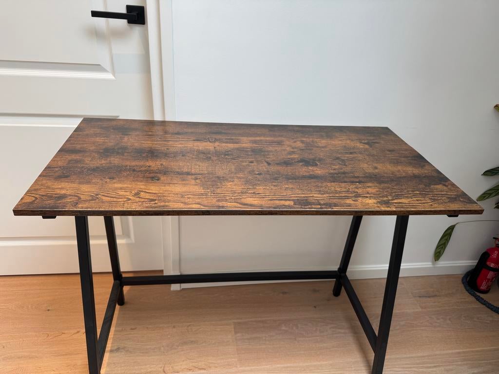 VASAGLE Bureau Vintage Bruin-Zwart 100x50x75 cm, Ophalen, Nieuw