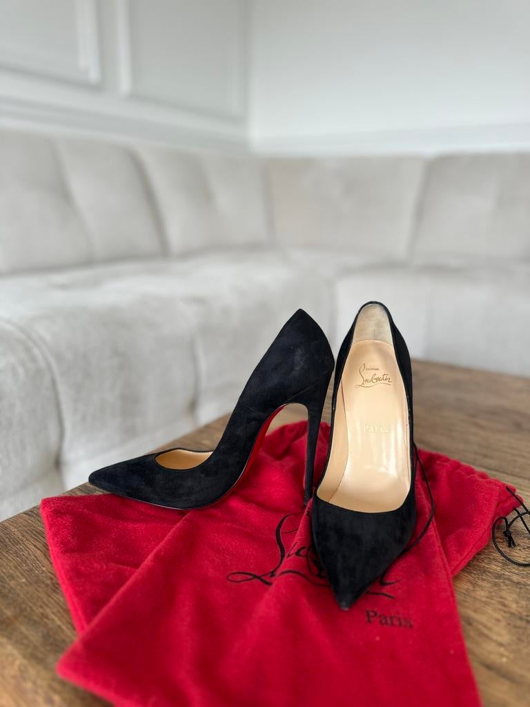 Christian Louboutin heels – maat 38 – origineel, Ophalen of Verzenden, Zo goed als nieuw, Zwart