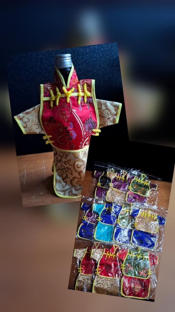 Wijnhoes Chinese kledij zijde (nieuw, 10st beschikbaar), Antiek en Kunst, Kunst | Niet-Westerse kunst, Ophalen of Verzenden