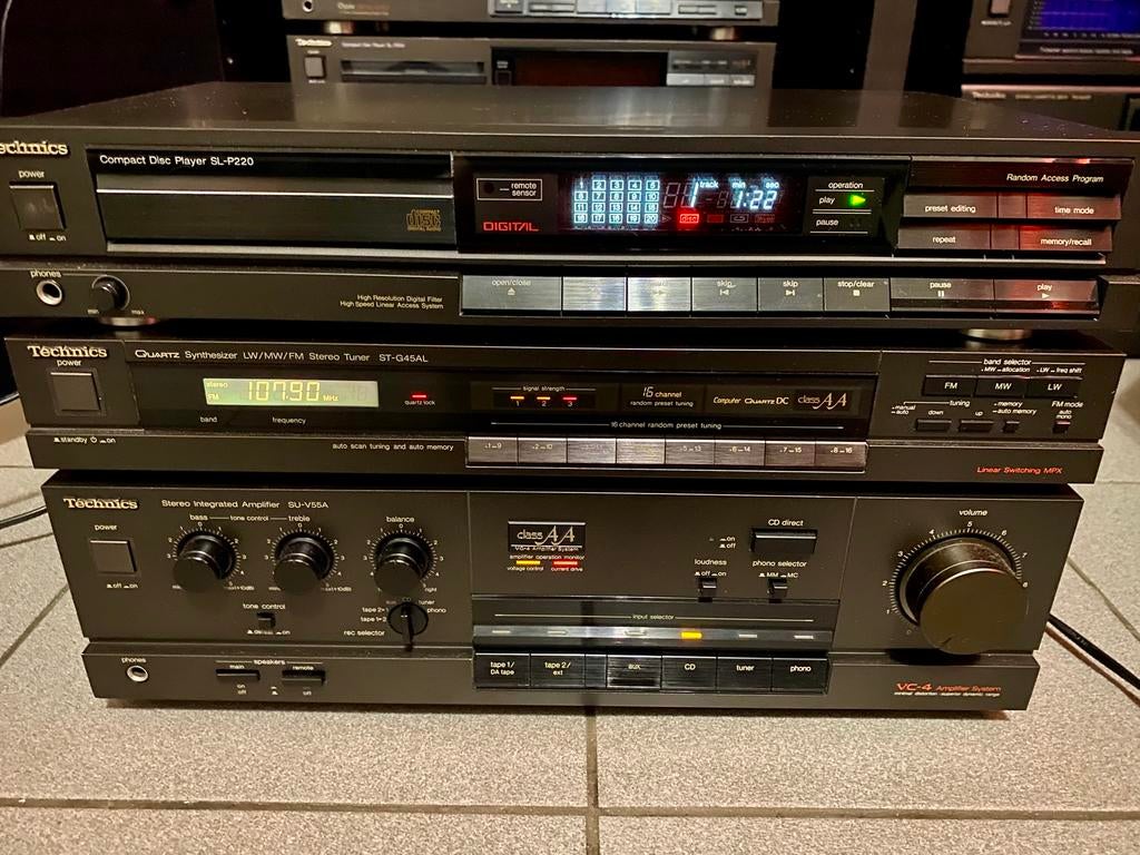 Technics SU-V55A Technics ST-G45AL Technics SL-P220, Audio, Tv en Foto, Stereo-sets, Zo goed als nieuw, Cd-speler, Overige merken