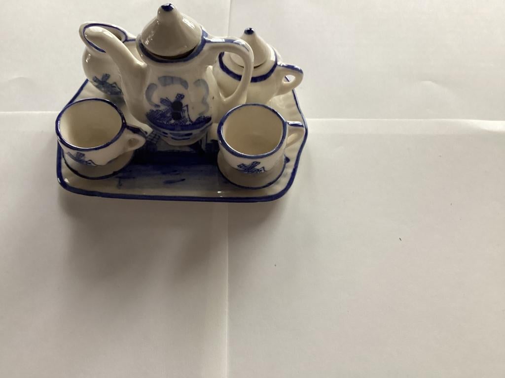 Delfsblauw mini servies, Ophalen of Verzenden