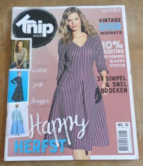Knipmode nummer 10 oktober 2018, alles in maat 34 t/m 54 XL, Verzenden, Zo goed als nieuw, Vrouw, Knipmode
